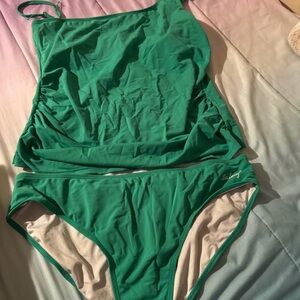 Green Kids One Piece Swimsuit